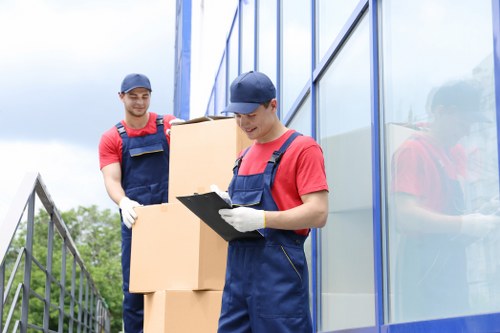 Organised same day removals service in Clapham with boxes and furniture