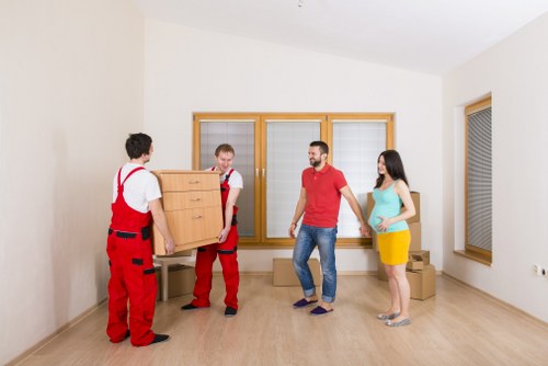 A local removals team planning a home move in Clapham