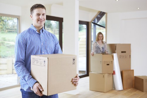 Checklist and packing setup for office removals in Clapham