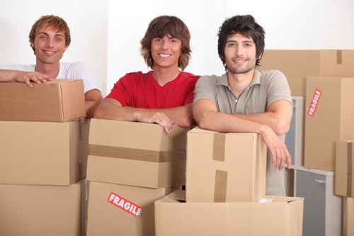 Packed moving boxes and careful packing for a Clapham relocation